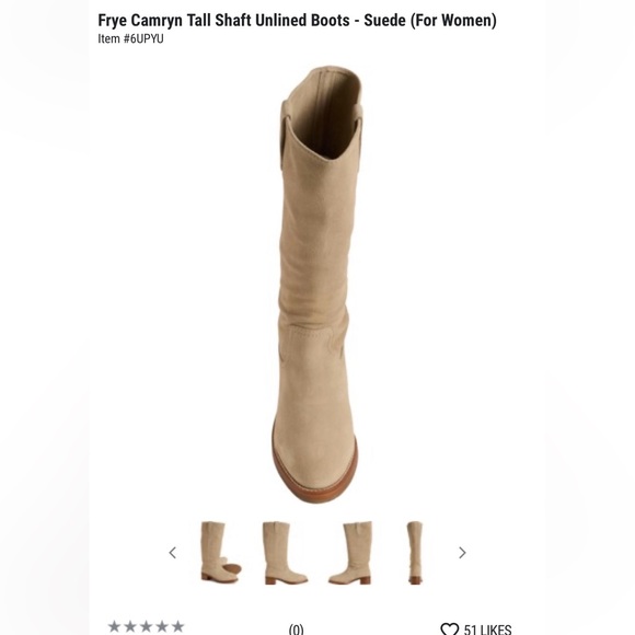 Frye Women's Taupe Suede Heeled Boots NWOT - Picture 3 of 9